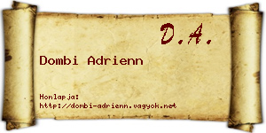 Dombi Adrienn névjegykártya